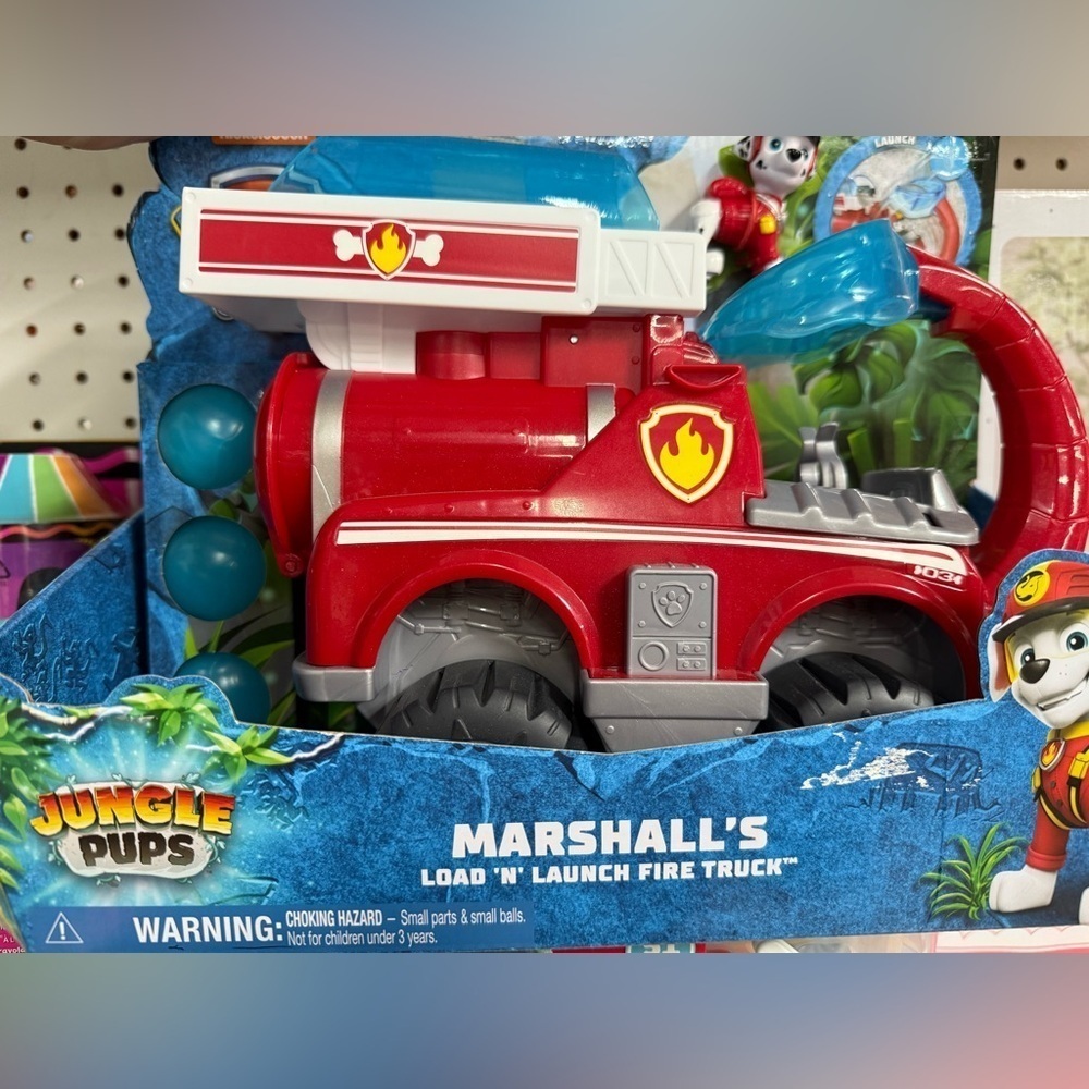 Paw Patrol Marshall's Load 'N Launch Fire Truck - Red and Blue